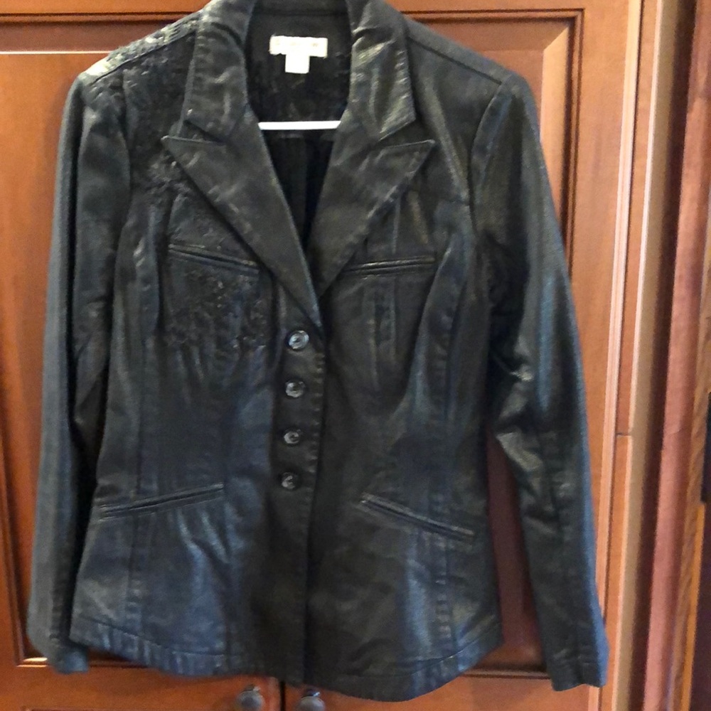 Coldwater Creek Black Riding Jacket
